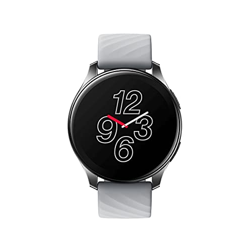 OnePlus Watch Bluetooth 5.0 Smart Watch con durata della batteria di 14 giorni e resistenza all'acqua 5ATM + IP68 - Argento chiaro di luna