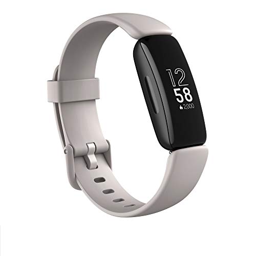 Fitbit Inspire 2 tracker fitness e salute con frequenza cardiaca continua, 1 anno di servizio Fitbit Premium incluso e 10 giorni di batteria, bianco avorio