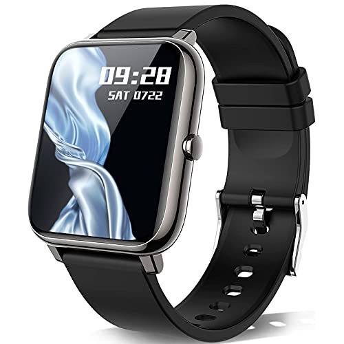 KALINCO Smart Watch Pressione sanguigna Frequenza cardiaca Sonno, con orologio sportivo con ossigeno nel sangue per Android iOS