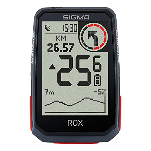 SIGMA SPORT ROX 4.0 Nero | GPS wireless e navigatore da bici con supporto GPS | Navigazione GPS outdoor con altimetria