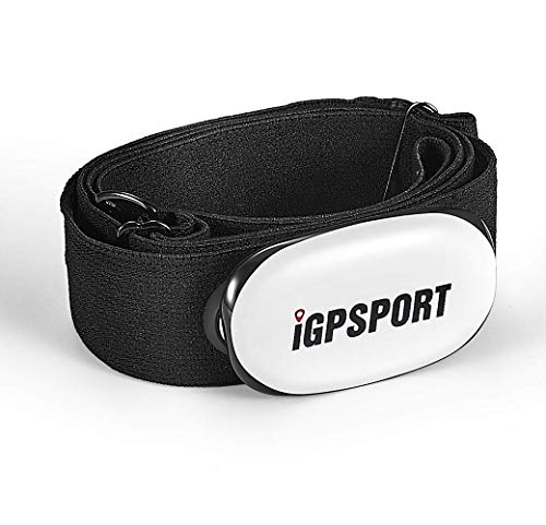 Sensore di frequenza cardiaca iGPSPORT HR40 Bluetooth e Ant+ per corsa, ciclismo, palestra e compatibile con Garmin Polar Wahoo (fascia toracica morbida)