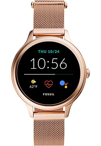 Smartwatch Fossil Connected Gen 5E da donna con tecnologia Google Wear OS, Smartwatch con frequenza cardiaca, NFC e notifiche, oro rosa