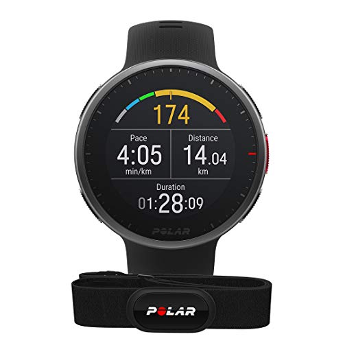 Polar Vantage V2 e H10 - Smartwatch GPS multisport premium, registrazione della frequenza cardiaca al polso per corsa, nuoto, ciclismo, smartwatch, controlli musicali, previsioni del tempo